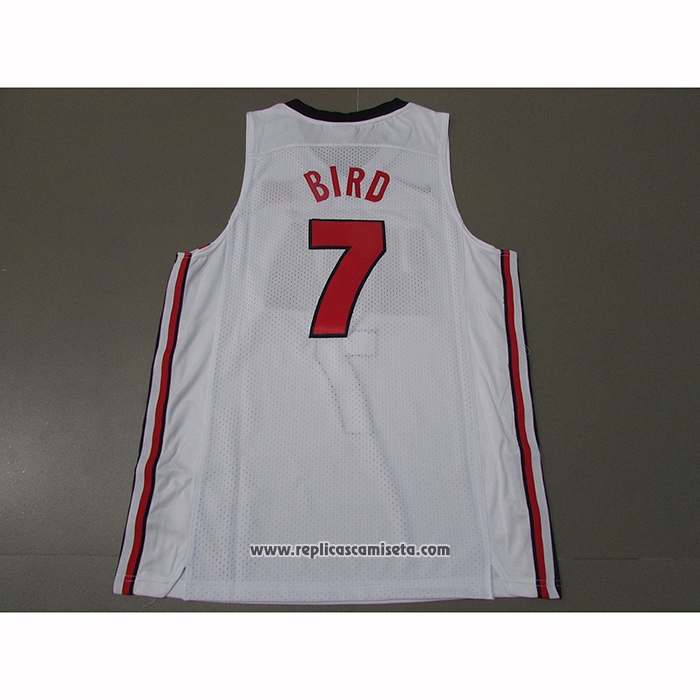 Camiseta USA 1992 Larry Bird #7 Blanco